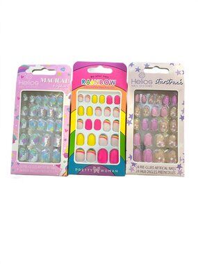 Lot of 3 Kid's Press-On Nails
